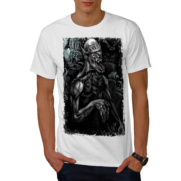 Devil Vampire Scream Mens T-Shirt