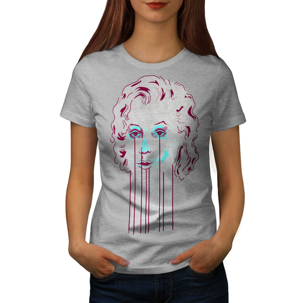 Marilyn Monroe Skull Womens T-Shirt