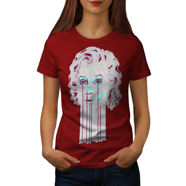 Marilyn Monroe Skull Womens T-Shirt