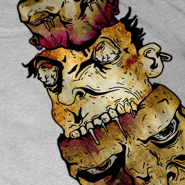 Monster Zombie Head Mens T-Shirt