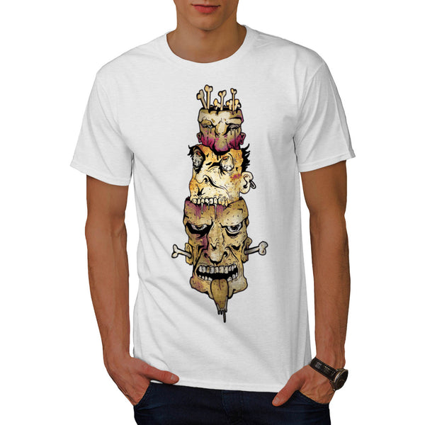Monster Zombie Head Mens T-Shirt
