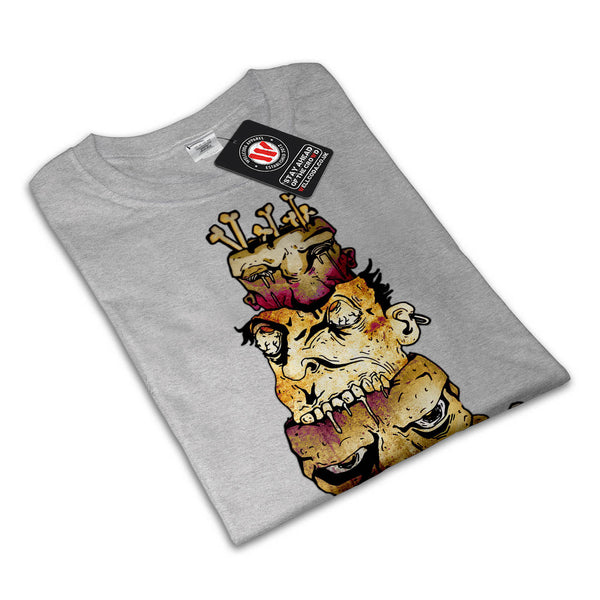 Monster Zombie Head Mens T-Shirt