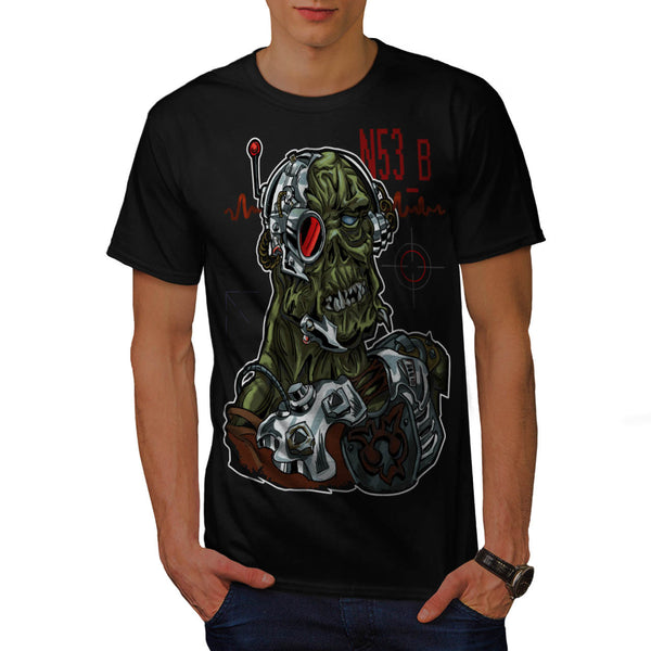 Zombie Cyborg Robot Mens T-Shirt