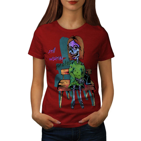 Waiting For A Kiss Womens T-Shirt