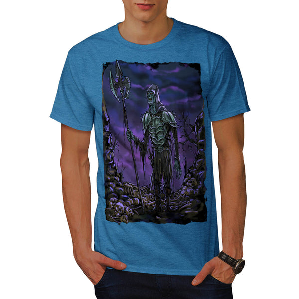 Zombie Skull Warrior Mens T-Shirt