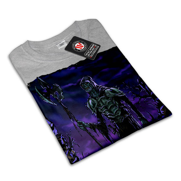 Zombie Skull Warrior Mens T-Shirt