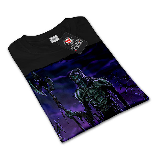 Zombie Skull Warrior Mens Long Sleeve T-Shirt