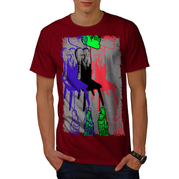 Bone Skeleton Chair Mens T-Shirt