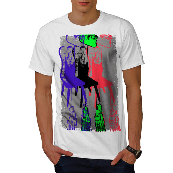 Bone Skeleton Chair Mens T-Shirt