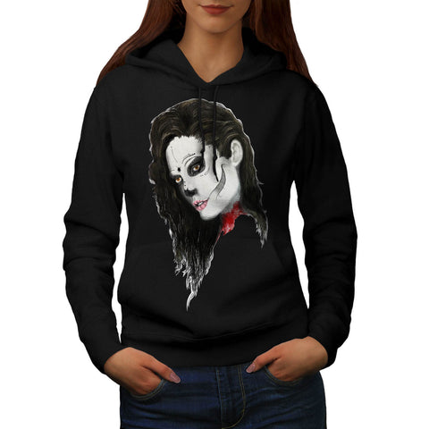 Beautiful Make Up Girl Womens Hoodie