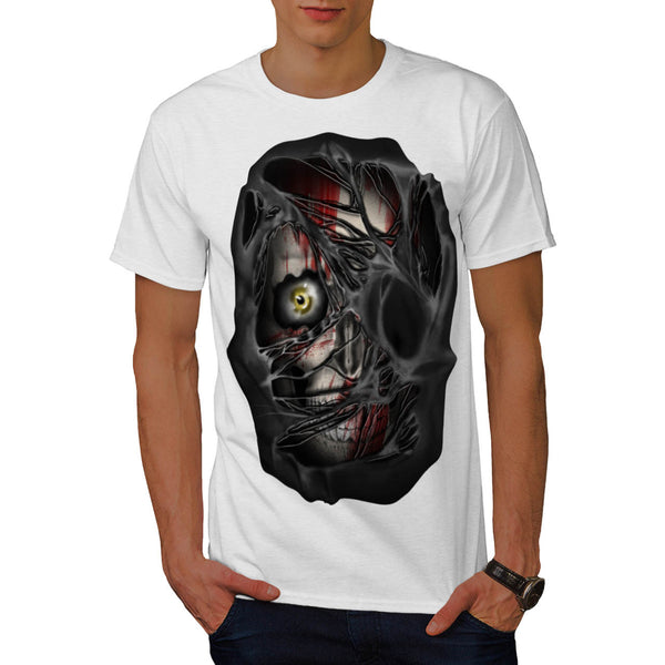 Scary Skull Shadow Mens T-Shirt
