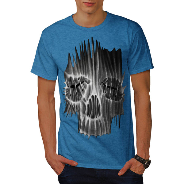 Scary Death Face Skull Mens T-Shirt