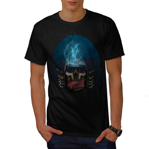Electric Skull Thug Mens T-Shirt