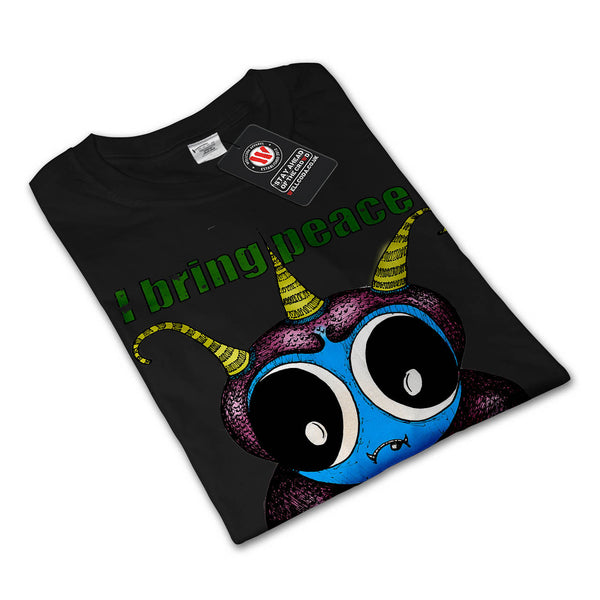 Friendly Alien Peace Mens Long Sleeve T-Shirt