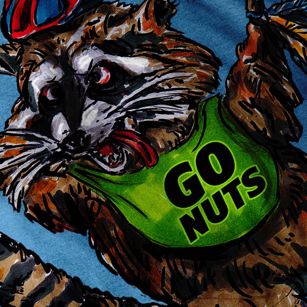 Insane Racoon Animal Mens T-Shirt