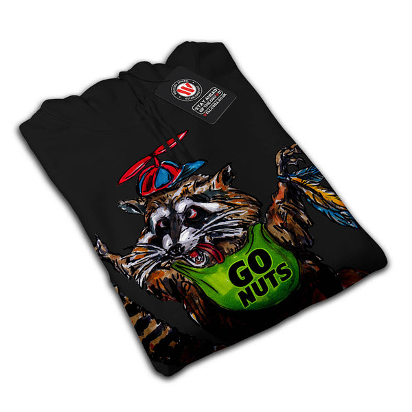 Insane Racoon Animal Mens Hoodie