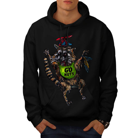 Insane Racoon Animal Mens Hoodie