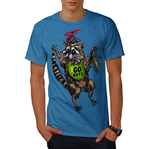 Insane Racoon Animal Mens T-Shirt