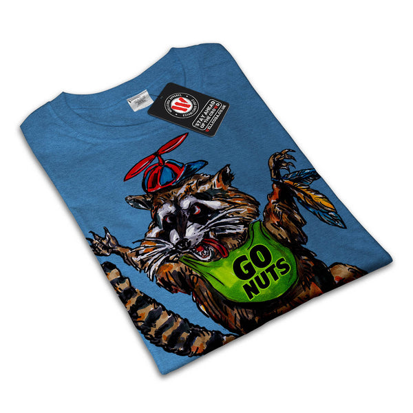 Insane Racoon Animal Mens T-Shirt