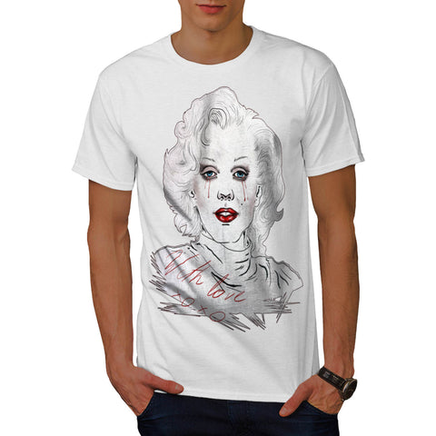 Crying Merilyn Face Mens T-Shirt
