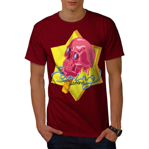 Diamond Skull Head Mens T-Shirt