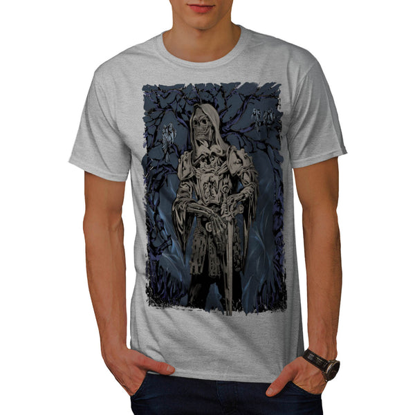 Skeleton Dark Warrior Mens T-Shirt