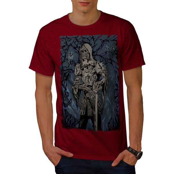 Skeleton Dark Warrior Mens T-Shirt