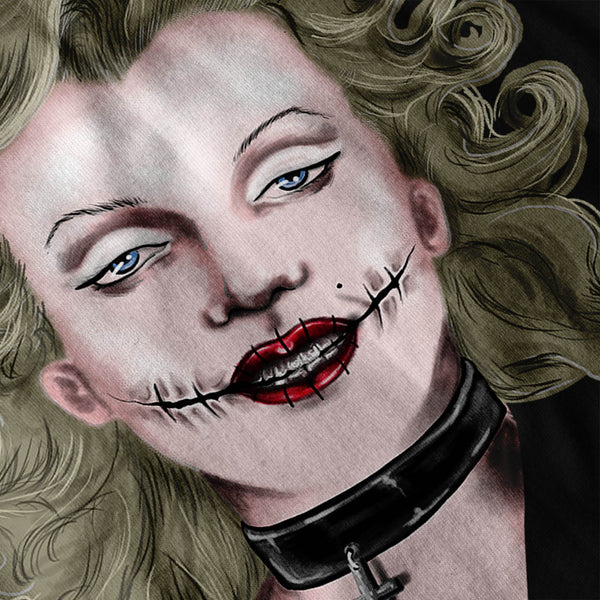Merilyn Monroe Gothic Womens T-Shirt