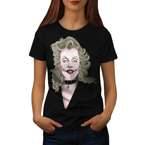 Merilyn Monroe Gothic Womens T-Shirt