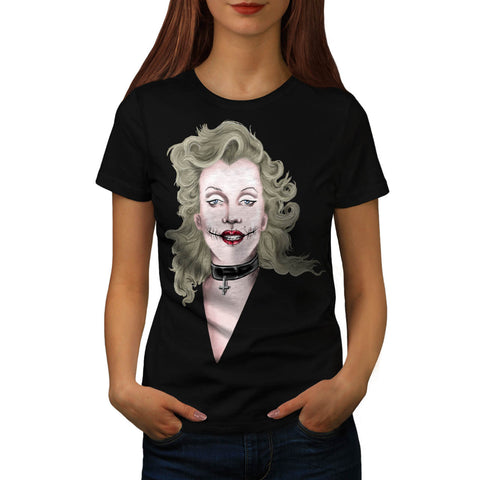 Merilyn Monroe Gothic Womens T-Shirt