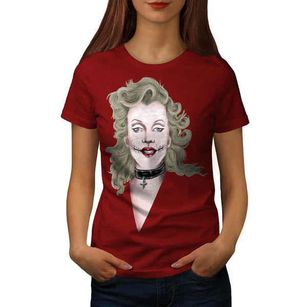 Merilyn Monroe Gothic Womens T-Shirt