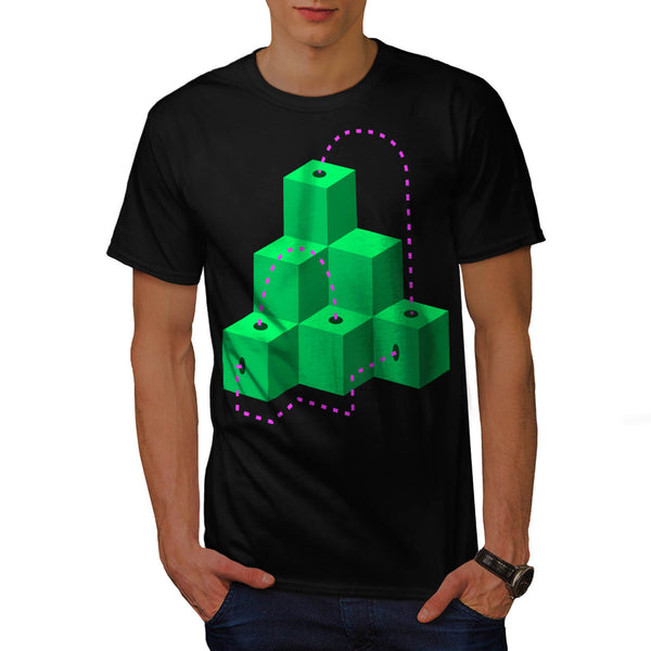Cube Minimal Abstract Mens T-Shirt