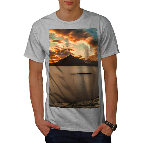 Mountain Sunset Mens T-Shirt