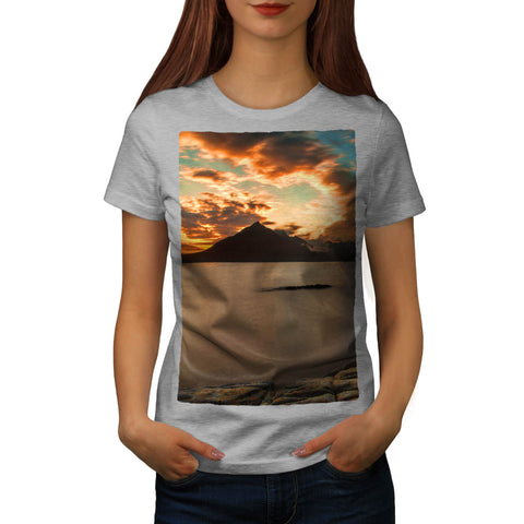 Mountain Sunset Womens T-Shirt