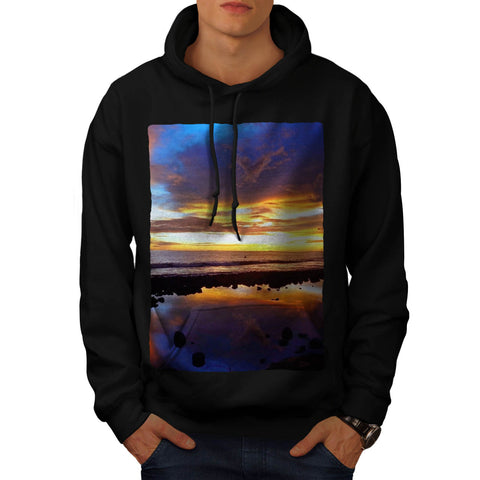Ocean Beauty Sunset Mens Hoodie