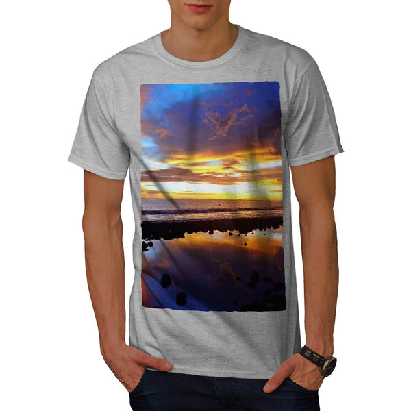 Ocean Beauty Sunset Mens T-Shirt
