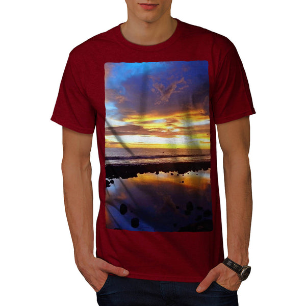 Ocean Beauty Sunset Mens T-Shirt