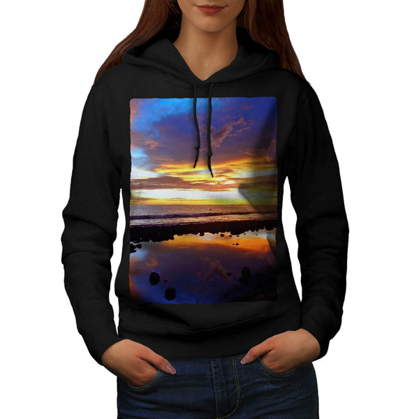 Ocean Beauty Sunset Womens Hoodie
