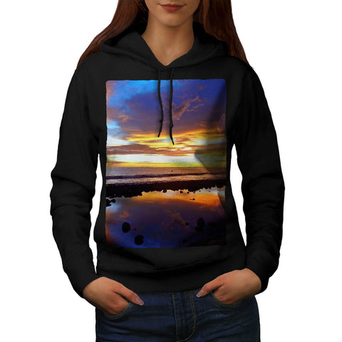 Ocean Beauty Sunset Womens Hoodie