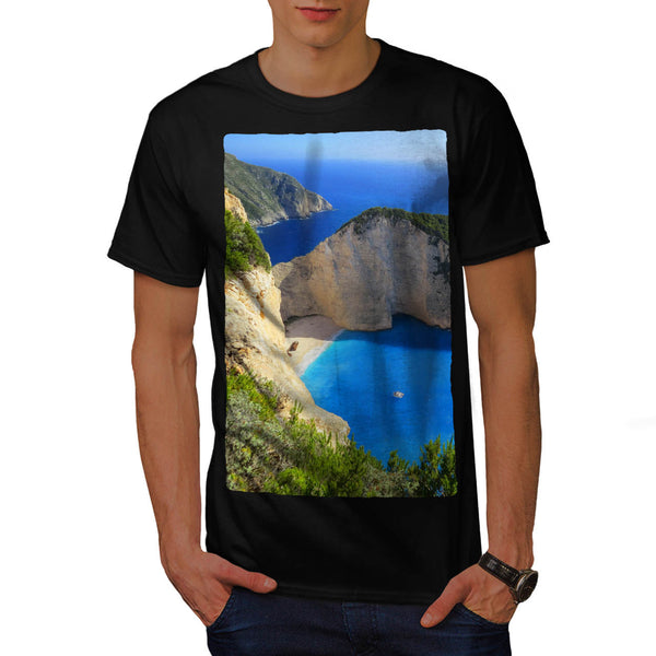 Mountain Sea Shore Mens T-Shirt