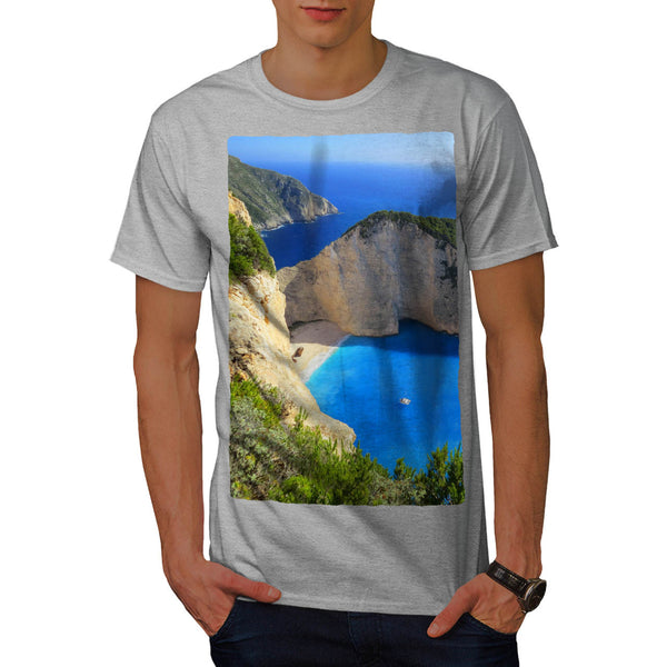 Mountain Sea Shore Mens T-Shirt