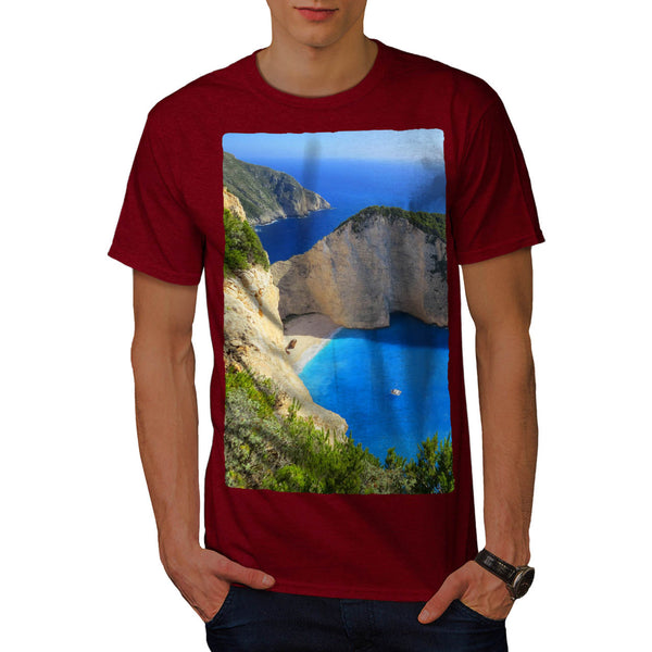 Mountain Sea Shore Mens T-Shirt