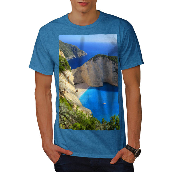 Mountain Sea Shore Mens T-Shirt