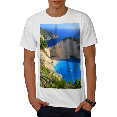 Mountain Sea Shore Mens T-Shirt