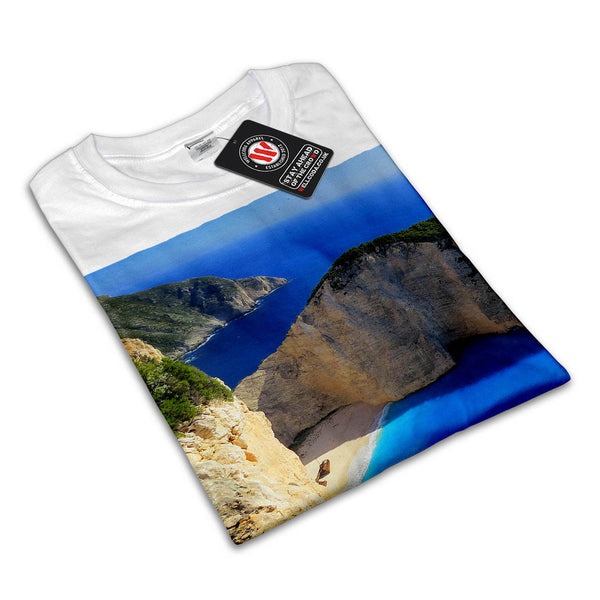 Mountain Sea Shore Womens T-Shirt