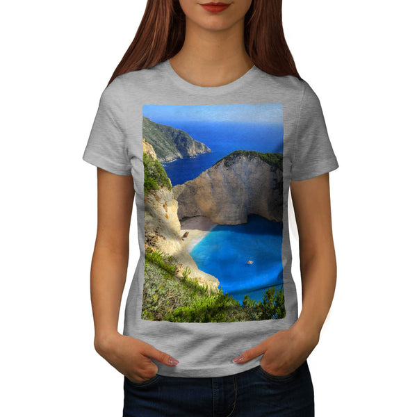 Mountain Sea Shore Womens T-Shirt
