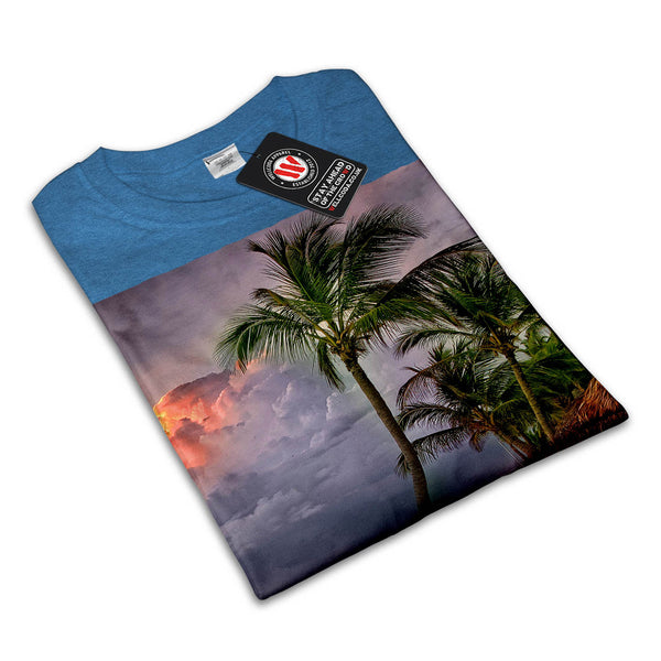 Cloudy Summer Beach Mens T-Shirt
