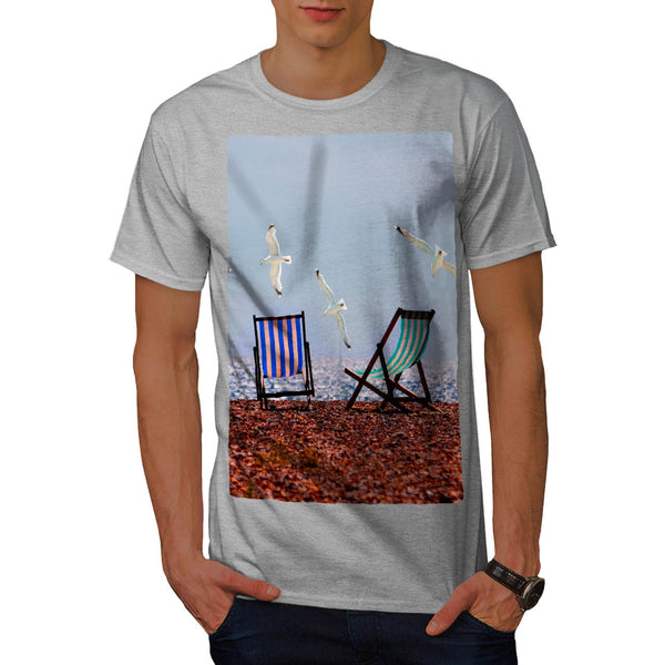 Relaxing Beach View Mens T-Shirt
