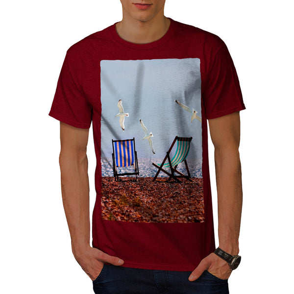 Relaxing Beach View Mens T-Shirt