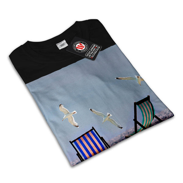 Relaxing Beach View Womens T-Shirt